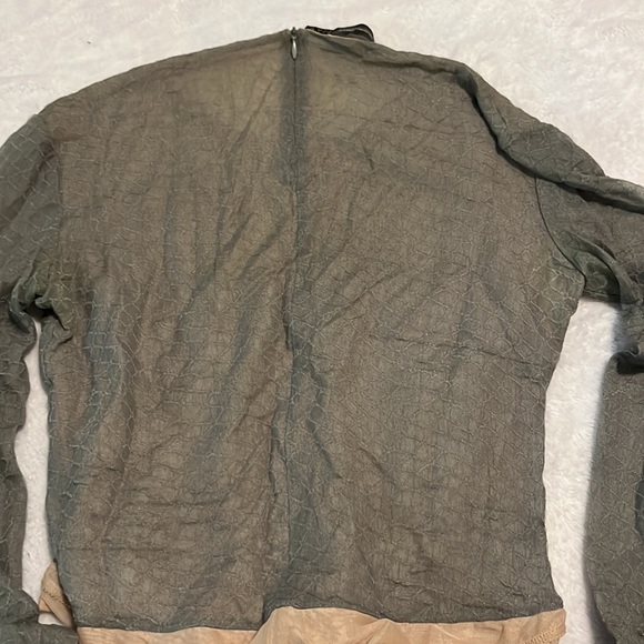 Giorgio Armani Milan silk gray bodysuit - Picture 5 of 5